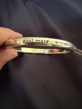 Brighton Silver-Tone 'soul mate' Engraved Bracelet